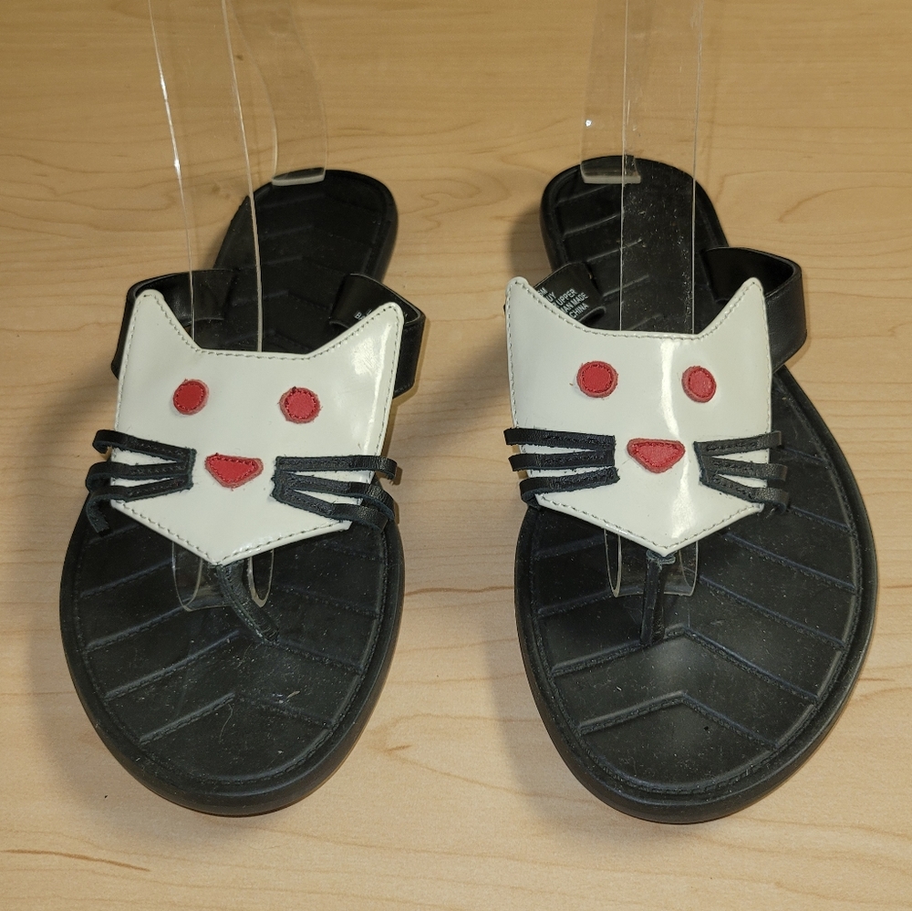 Karl Lagerfeld Jouy Cat Sandals 6
